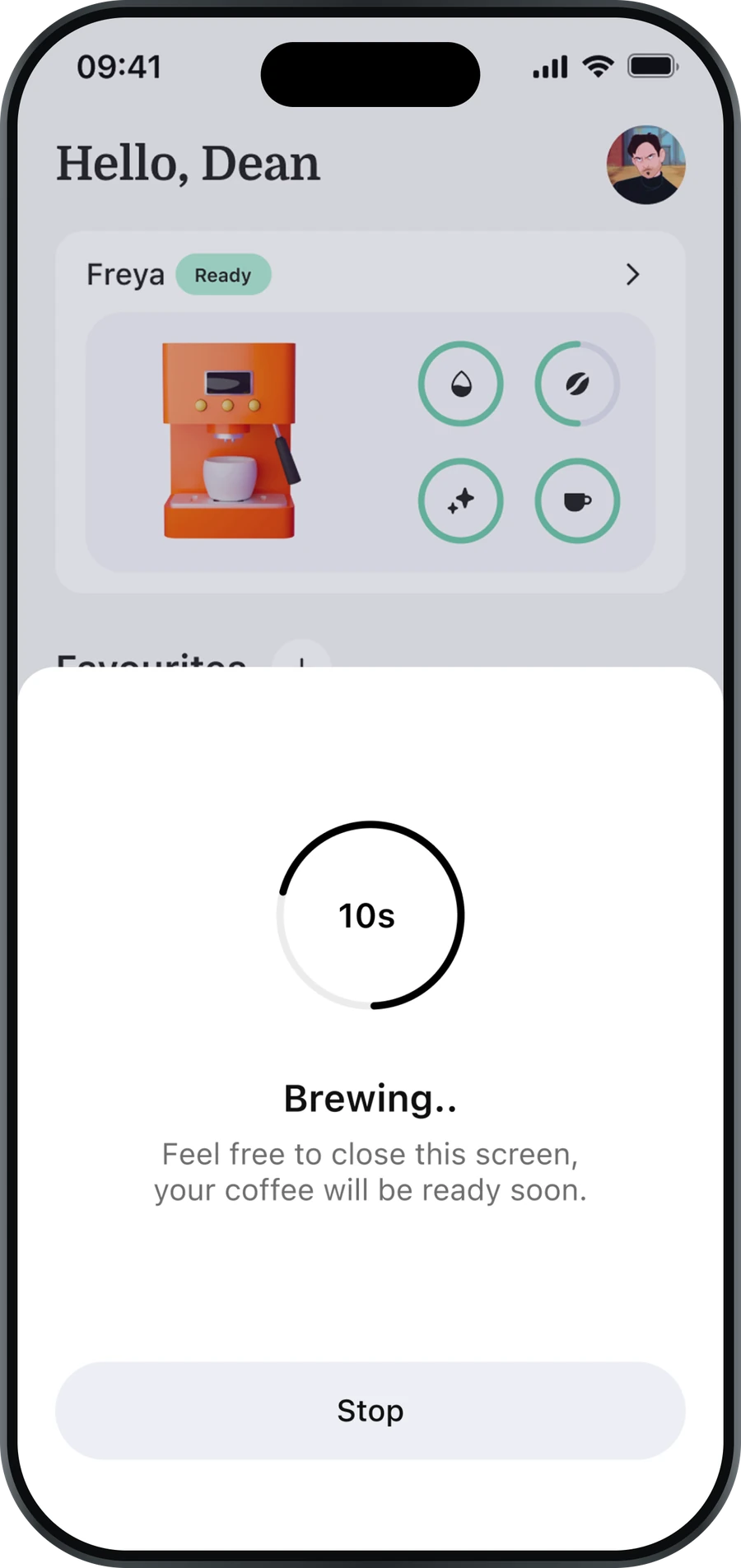 CoffeeBrew — state 5