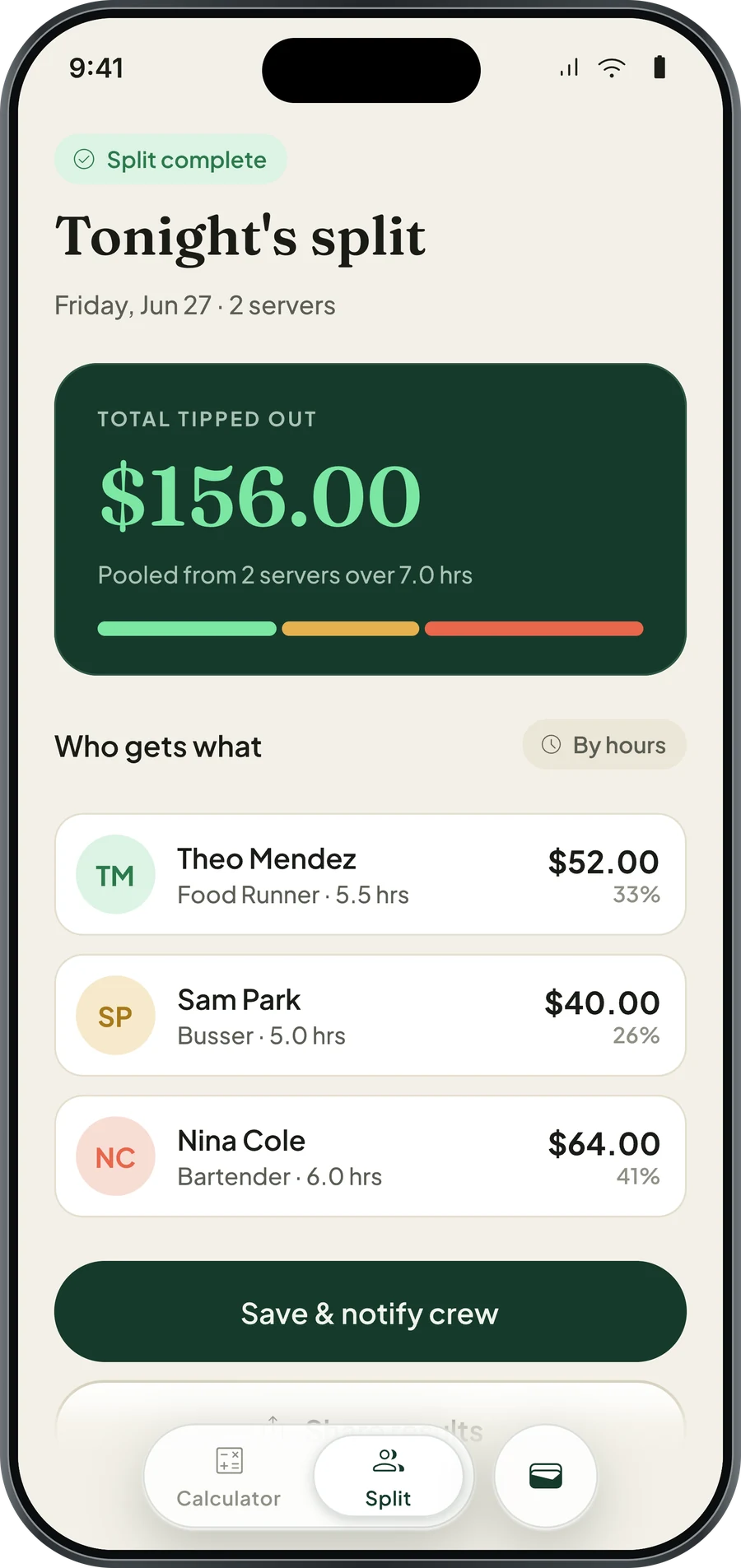 TeamTipOut — state 3